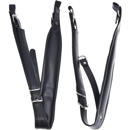 Adjustable One Pair Synthetic Leather Accordion Shoulder Straps Belt Accordion Straps For PU Leather
