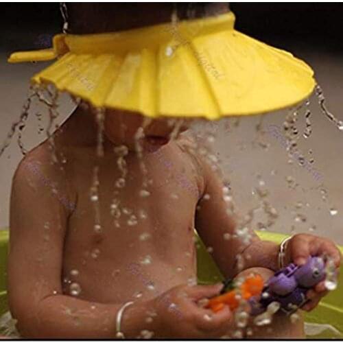 2020 New Baby Children Kids Safe Shampoo Bath Bathing Shower Cap Hat Wash Hair Shield adjustable elastic Shampoo Cap