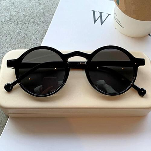 Retro Round Sunglasses Women Brand Designer Vintage Small Frame Sun Glasses Ladies Korean Style Eyewear UV400 Fishing Glasses