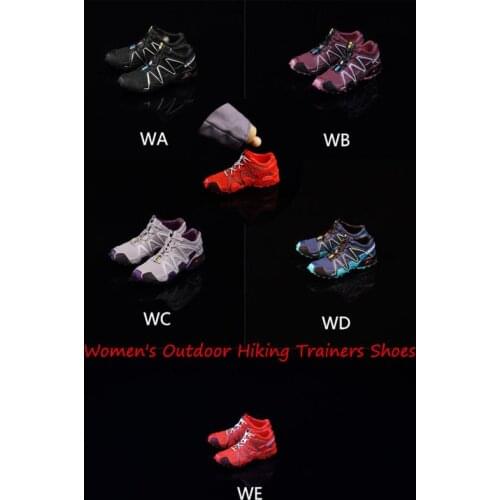 Shoes King SK004 1/6 Female Soldier Dolls Outdoor Hiking Shoes Sports Shoes Casual Boots For 12'' Action Figure Body Accessories