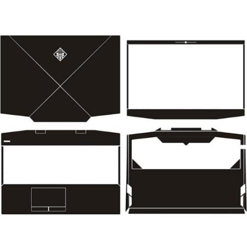 Laptop Carbon fiber Vinyl Skin Sticker Cover For 2019 HP Omen 15-dh0020ng dh0203ng DH0014NG DH0002ng DH0011ng DH0007TX 15.6"