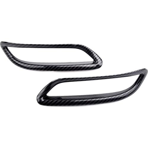 Carbon Fiber Style Rear Fog Light Lamp Frame Trim Accessories Styling Fit for Toyota Camry SE XSE 2018 2019