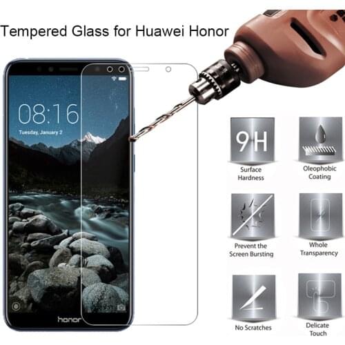 Tempered Glass for Huawei Y7 2019 Y9 Prime 2019 Y5 Y6 Prime 2018 Screen Protector on Honor 9S 8S 7S 9C 8C Protective Glass