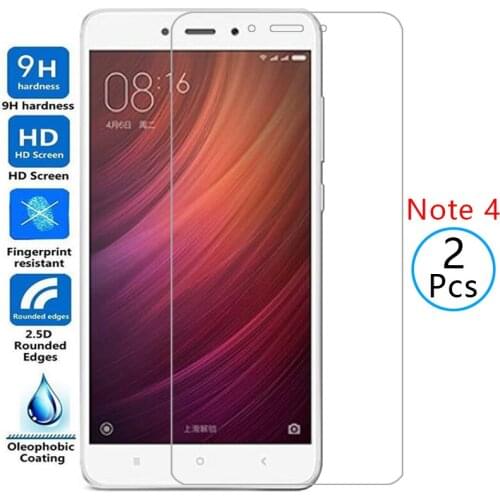 Protective tempered glass for xiaomi redmi note 4 screen protector on ksiomi readmi note4 not not4 film xiomi redmy remi red mi