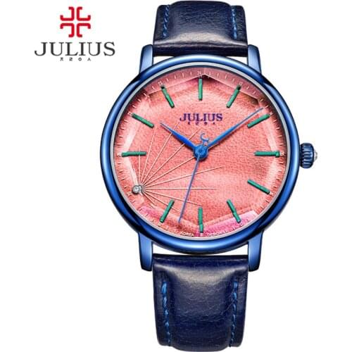 JULIUS JA-888 Womens Stylish Spider-wed Textural Quartz Watch Female Fashion Casual Wristwatch Vintage Clock Gold Design Montre