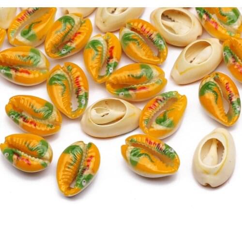 10-50pcs Cute Crocodile Pattern Loose Spacer Beads 10-20mm Randomly Mix Natural Shell Beads For Jewelry Making Diy Accessories