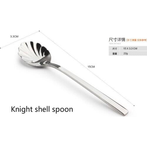 10 items) Stainless childrens spoon coffee spoon long handle stirring spoon teaspoon spoon children spoon long spoon