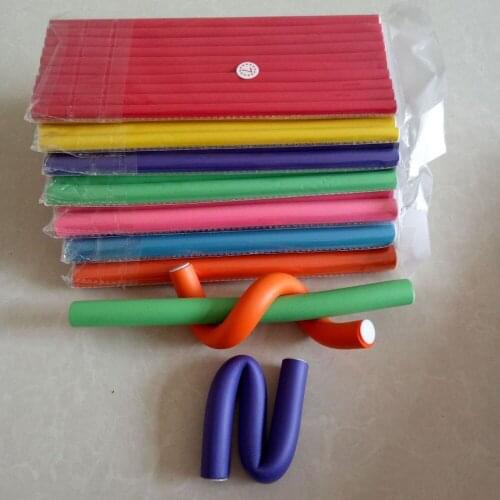 10pcs/Lot Curler comb Makers Soft Foam Bendy Curls DIY Styling Hair Rollers Tool for Women Accessories 2/1.4/1.2cm Hair Curler