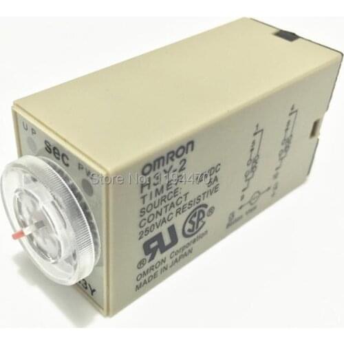 10pcs/Lot H3Y-2 DC 24V 10S Power On Delay Timer Time Relay 24VDC 10sec 0-10 second DPDT 8 Pins