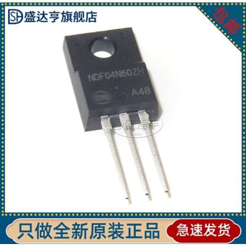 10Pcs/Lot NDF04N60ZH MARKING:NDF04N60ZH TO-220F MOS Triode 4.8A 600V