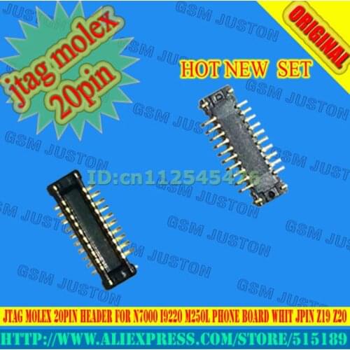2017 new set 20pin JTAG molex 20PIN Header for N7000 I9220 M250L phone board whit JPIN Z19 Z20