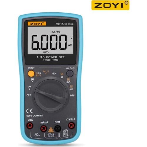 ZOYI VC15B+ Digital Multimeter TURE RMS Auto Range Volt Meter Tester Continuity Tester