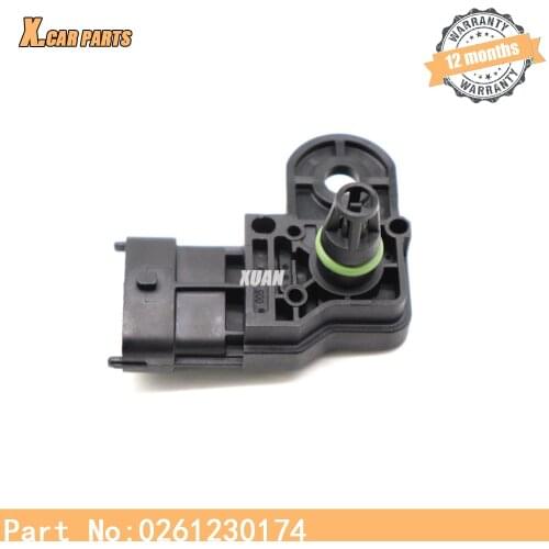 1BAR Manifold Absolute Boost Pressure MAP Sensor 0261230174 FOR FORD KA LANCIA MUSA Y YPSILON OPEL VAUXHALL COMBO LINEA