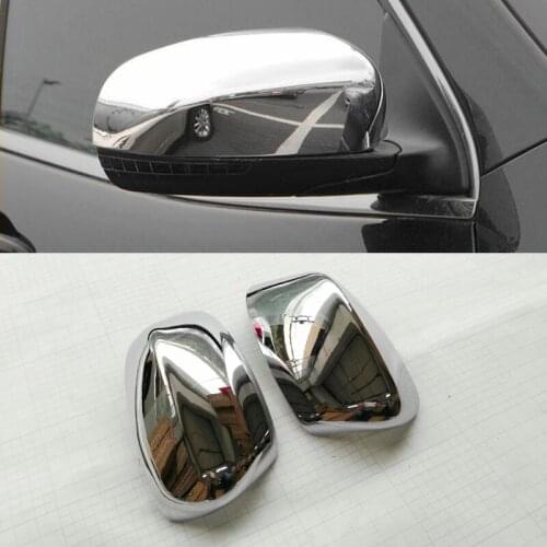 For Jeep Cherokee 2016-2018 2PCS ABS Car Rearview Mirror Cover Trim Car Styling Accessories