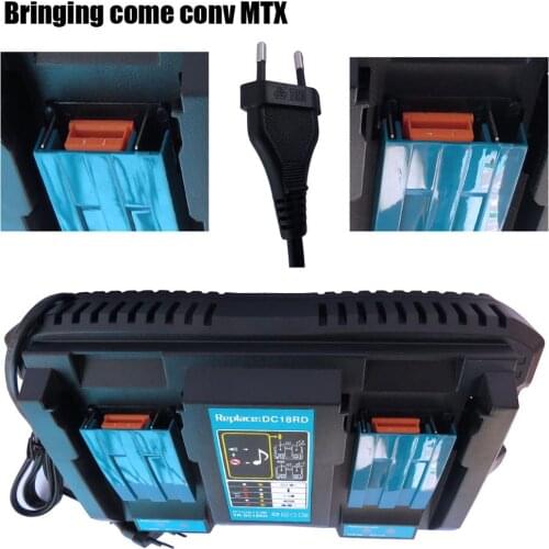 For Makita DC18RD battery charger double charger with USB interface for makita 14.4V-18V with Music USB for Phone Charging
