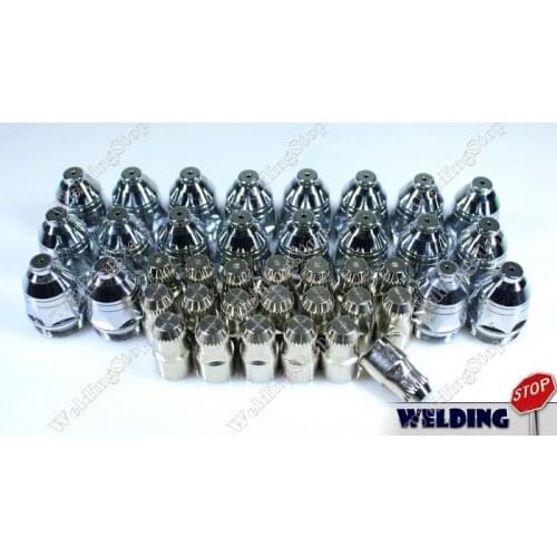 P80 plasma cutter torch consumables Hafnium electrode _nozzle 40 pcs