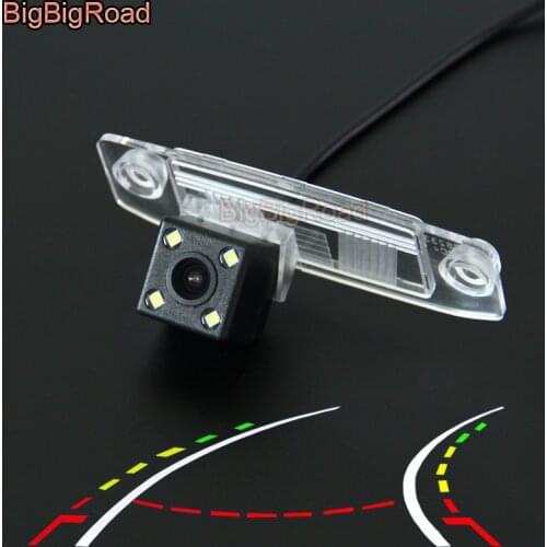 BigBigRoad Car Intelligent Parking Tracks Camera FOR KIA Sportage SL / Sportage R 2011~2016 Reverse Camera Car Rear View Camera
