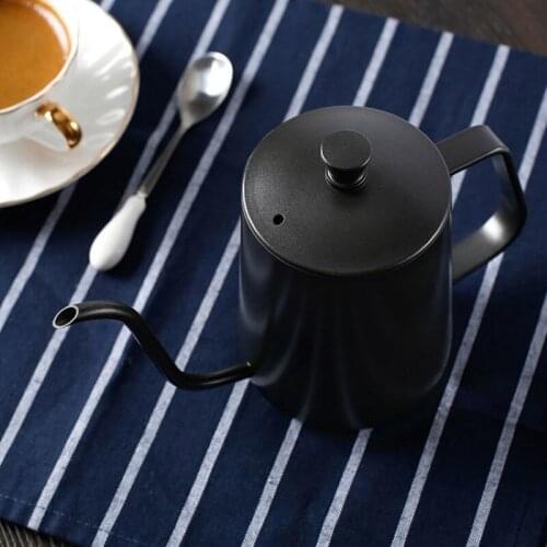 350ml/600ml Coffee Tea Pot Stainless Steel Long Narrow Gooseneck Spout Kettle Hand Drip Kettle Pour Over Coffee With Lid