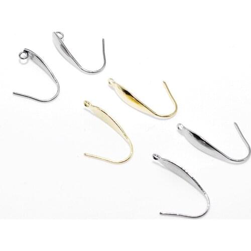 20pcs Stainless Steel Hypoallergenic Fish Hooks with 316 Logo Gold Steel Tone Ear Hooks Clasp for DIY Jewelry Making Findings