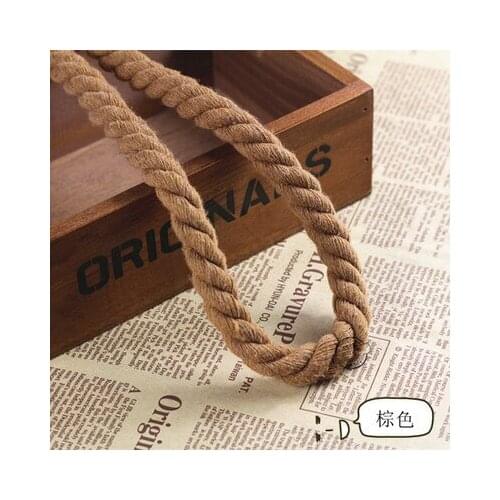 12mm3 Strands Colorful Braided Cotton Rope Tape Handmade Shop Dec DIY String Bracelet Cord Craft Sewing Sash Rope 10 meter