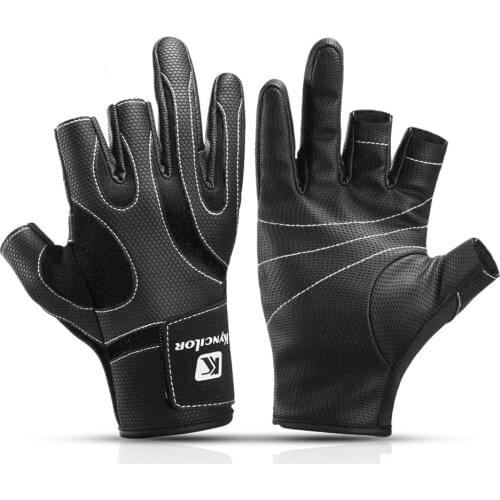 Professional Gloves Outdoor Bicycle Riding Non-slip Gloves Motorcycle Fishing Exposed Three-finger Gloves