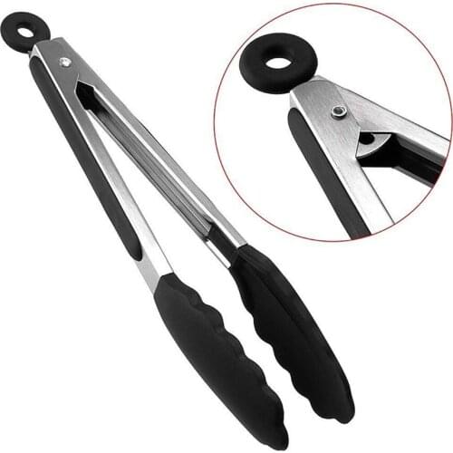 Heat-Resistant Food Tong Creative Non-Slip Nylon Bread Tong Serving Tong Kitchen Tools BBQ Tools Accessories