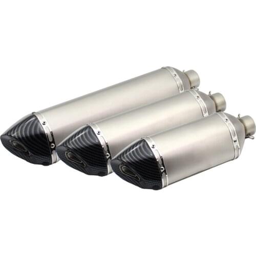 Inlet 51mm Motorcycle Exhaust Pipe Muffler Motorbike Muffler Escape Moto Universal for Tmax Xmax R25 R3 MT07 MT09 MT10 etc