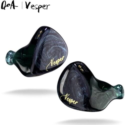 QOA Vesper 1BA+1DD In Ear Earphone Hybrid Headset HIFI DJ Monitor Earbuds