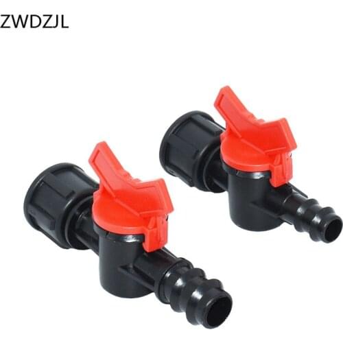 Water tap connector Female 1/2 to the 16mm 20mm hose irrigation water valve Mini Valve waterstop connectors Built-in seal 15pcs