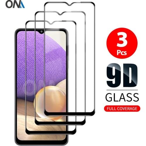 3Pcs 9D Curved Tempered Glass For Samsung Galaxy A32 / A42 / A52 5G Screen Protector For Samsung Galaxy A72 5G Protection Film