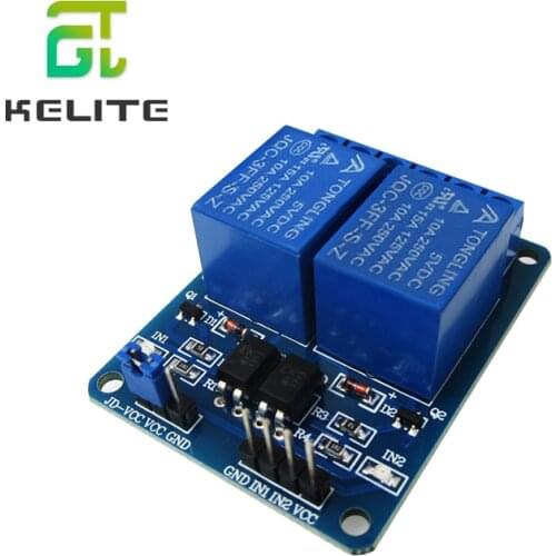 1PCS/LOT 5V 2-Channel Relay Module Shield ARM PIC AVR DSP Electronic 2 channel relay module new