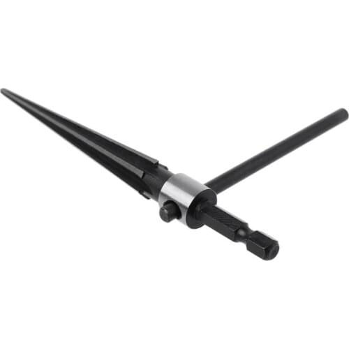 3-13mm Bridge Pin Hole Hand Held Reamer T Handle Tapered 6 Fluted Chamfer Bit Reaming Woodworker Core Drill Cutting Tool L4MB