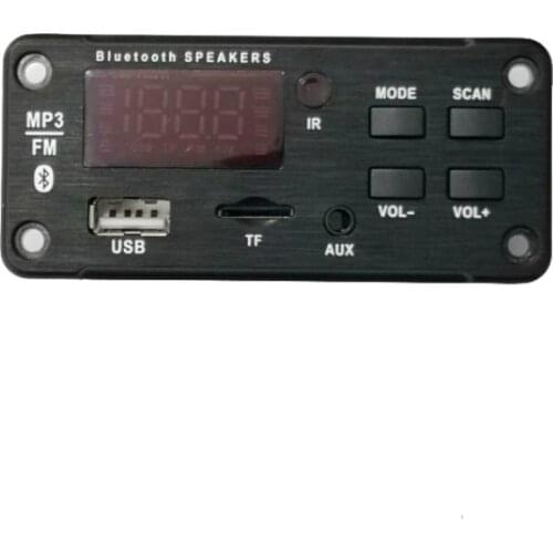 5V-12V MP3 Module WMA MP3 Decoder Board Color Screen Wireless Bluetooth-compatible 5.0 Audio Module USB TF Radio For Car Audio