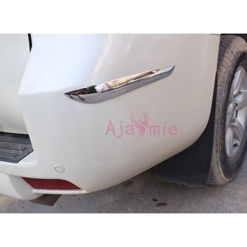 Accessories For Toyota Land Cruiser 150 Prado LC150 FJ150 2014-2017 Rear Side Bumper Cover Garnish Trim Chrome Car Styling