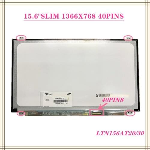 FREE SHIP 15.6" SLIM B156XW04 V.5 V.6 LP156WHB TLA1 LP156WH3 TLS1 N156BGE-L31 L41 LTN156AT20 LTN156AT30 40PIN LCD 1366x768