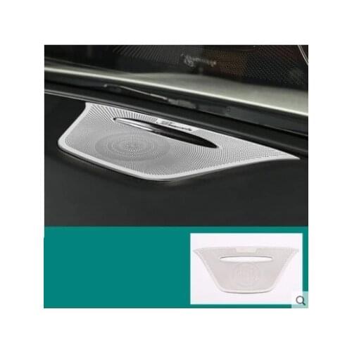 Alloy Audio Speaker Dashboard Loudspeaker Cover Trim Sticker For Mercedes Benz A GLA CLA Class W176 X156 C117 Car Accessories