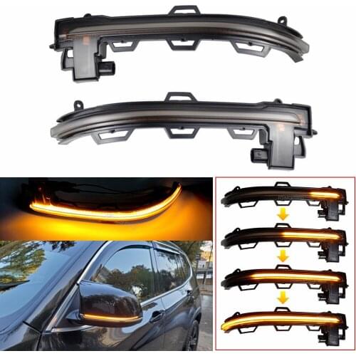 Smoked LED Side Rearview Mirror Indicator Blinker Light Sequential Dynamic Turn Signal FOR BMW X3 X4 X5 X6 F25 LCI F26 F15 F16