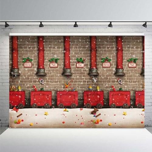 Christmas Photography Backdrops Winter Snow Baby Newborn Photo Booth Backgrounds for Photocall Studio Photographic Vinyl Fabric