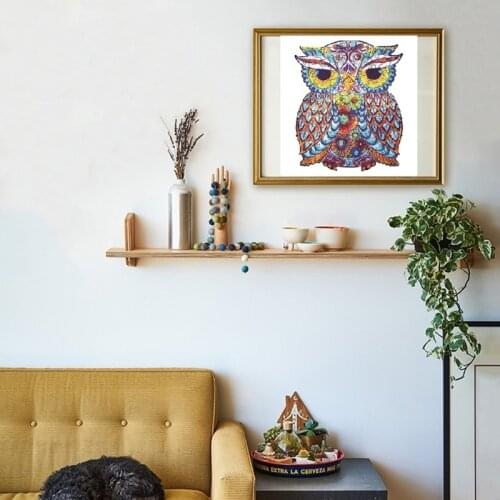 Stress-relief Toy Wooden Jigsaw Puzzles Wooden Puzzles for Adults Best Gift for Adults and Kids66/119PCS Uniquely Shape