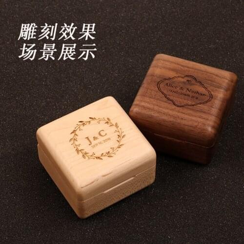 Personalised luxury wood ring box gift, engagement proposal will you marry me wooden box Jewelry box