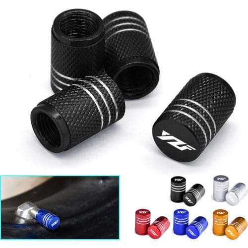 YZF LOGO Motorcycle Tire Air Valve Caps Wheel Tyre Dust Stems Cover For YAMAHA YZF R1 R6 2005 2006 2007 2008 2009 2010 2011 2012
