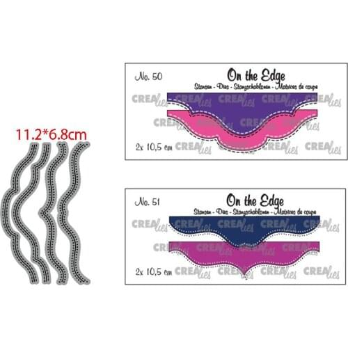 Old Sirius Wave pattern Metal cutting dies cut die mold card Scrapbook paper craft knife mould blade punch stencils new die