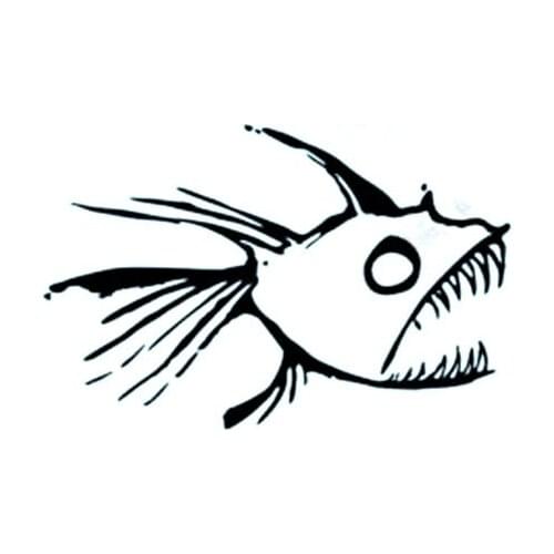 Fashion Personality Hot Tuna Surf Car Sticker Fun Cars Accessories Waterproof Decal PVC Body Window Decoration Sunscreen Decals