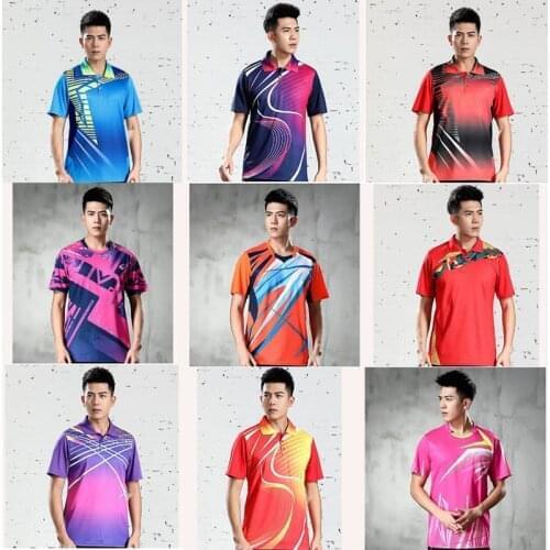 New Badminton sportswear t-shirts Men ,golf shirt Tennis shirts ,table tennis t-shirt ,Quick dry sports running shorts t-shirts