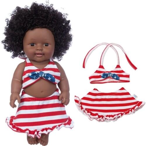 D&B Doll Clothes new born baby clothes 12 inches 30cm dress suit new style T shirt for black dolls accessories holiday gifts