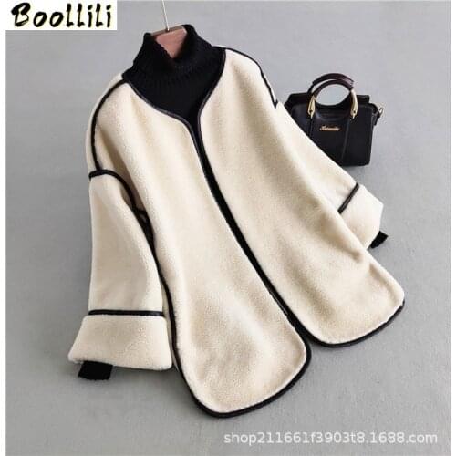 Boollili Sheep Shearing Real Fur Coat Autumn Winter Coat Women Clothes 2020 100% Wool Jacket Women Korean Fashion Fur Tops