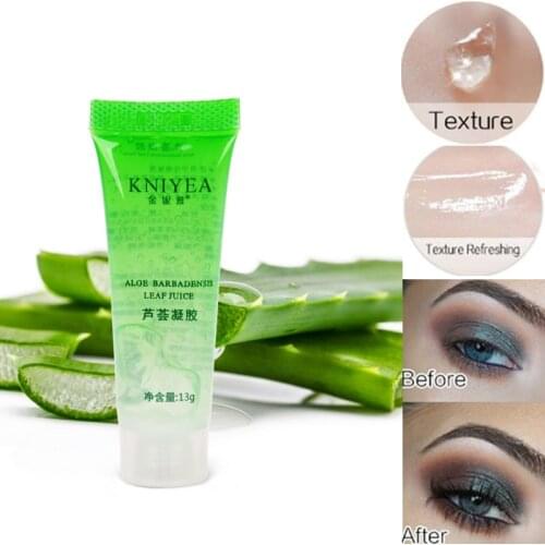 Pro Moisturizing Natural Primer Makeup Transparent Gel Aloe 100% Pure Plants Base Primer foundation Eyeshadow Skin Damage Repair