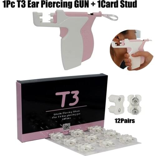Professional Ear Piercing Gun New Desgin T3 Tools Ear Piercing Tools Easy to Use Device Ear Cartilage Tragus Helix Piercing Stud
