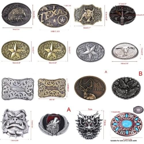 Horse Head Belt Buckle Roaring Eagle Snake Western Cowboy Rodeo Belt Buckles For Men And Women Gift For Man Boy Friend Father