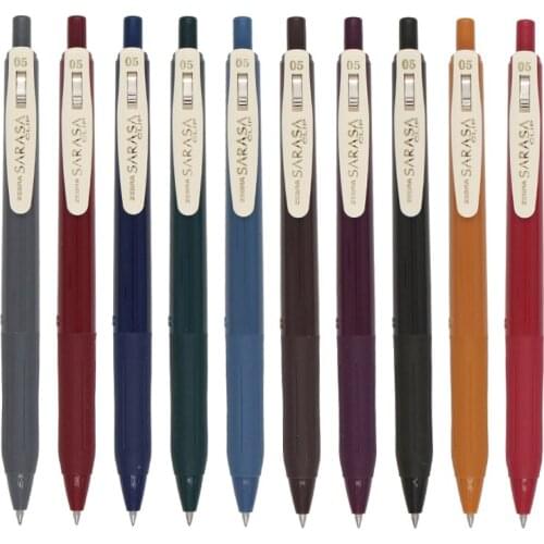 Hot Retro Design Zebra Vintage JJ15 Gel Pen Smooth SARASA 0.5mm Student Pen Writing Supplies Japanese Stationery